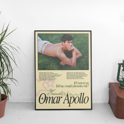 Omar Apollo Invincible Lyrics Poster - Omar Apollo Shop