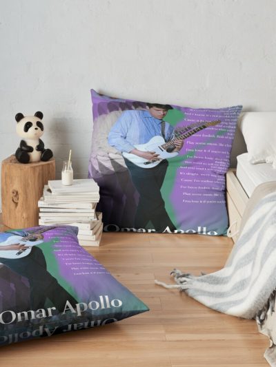 Omar Apollo Throw Pillow Official Omar Apollo Merch