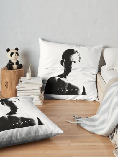 Omar Apollo Tour Merch Omar Apollo Ivory Throw Pillow Official Omar Apollo Merch