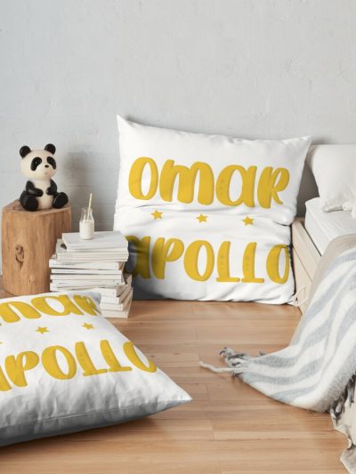 Omar Apollo Yellow Throw Pillow Official Omar Apollo Merch