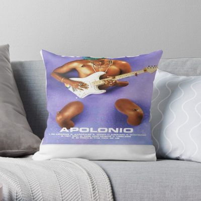 Apolonio Omar Apollo Throw Pillow Official Omar Apollo Merch