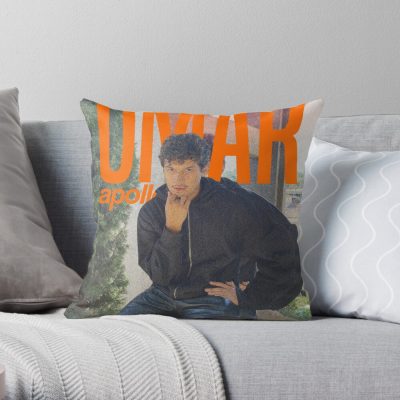 Omar Apollo Poster Throw Pillow Official Omar Apollo Merch