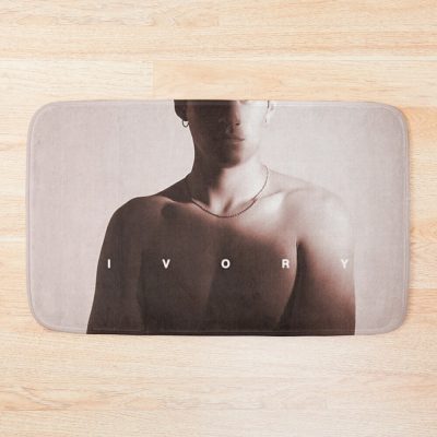 Ivory Omar Apollo Album Cover Bath Mat Official Omar Apollo Merch