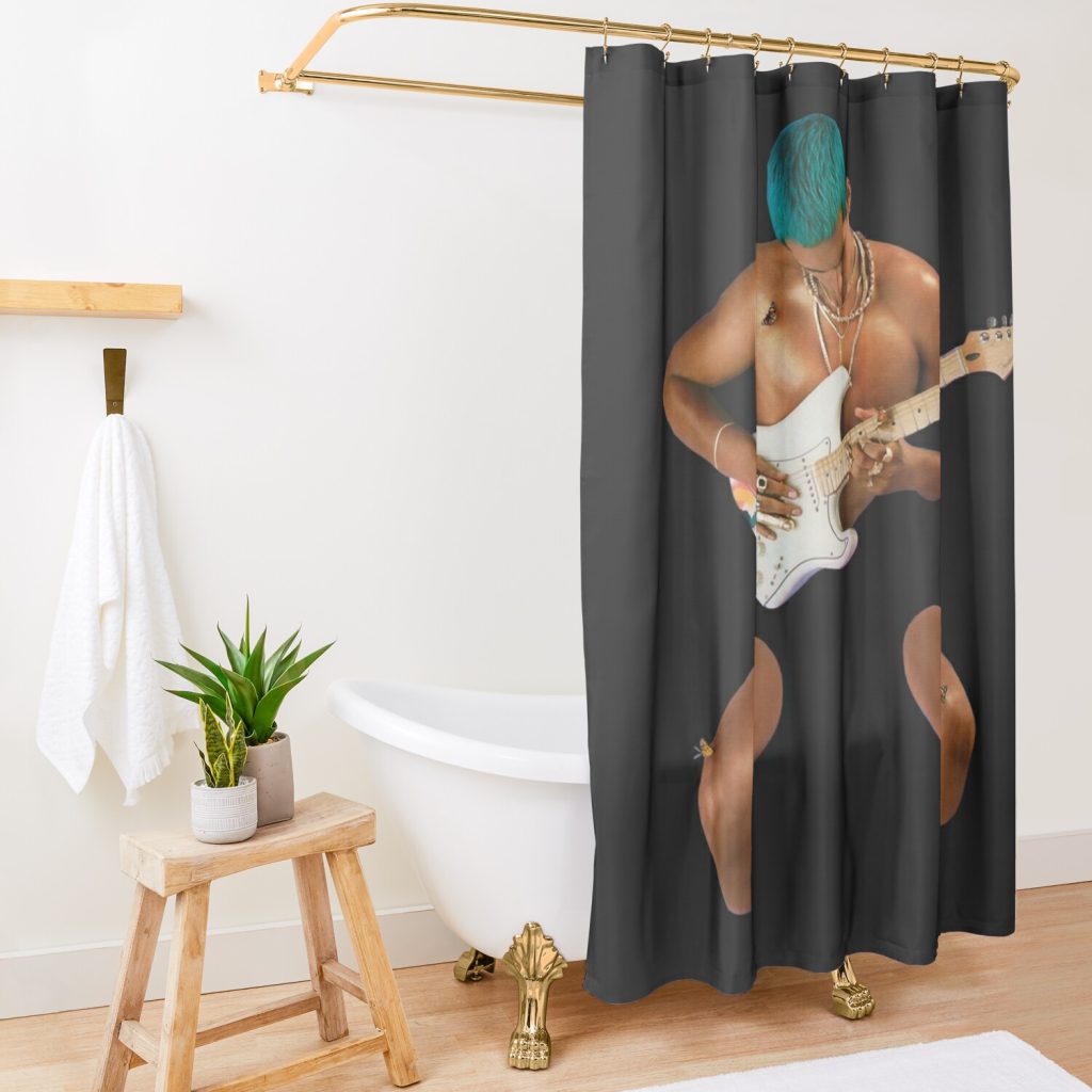 Omar Apollo Merch Essential Shower Curtain Official Omar Apollo Merch