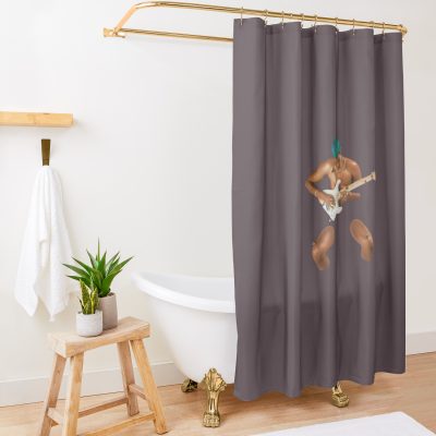 Omar Apollo Merch Shower Curtain Official Omar Apollo Merch