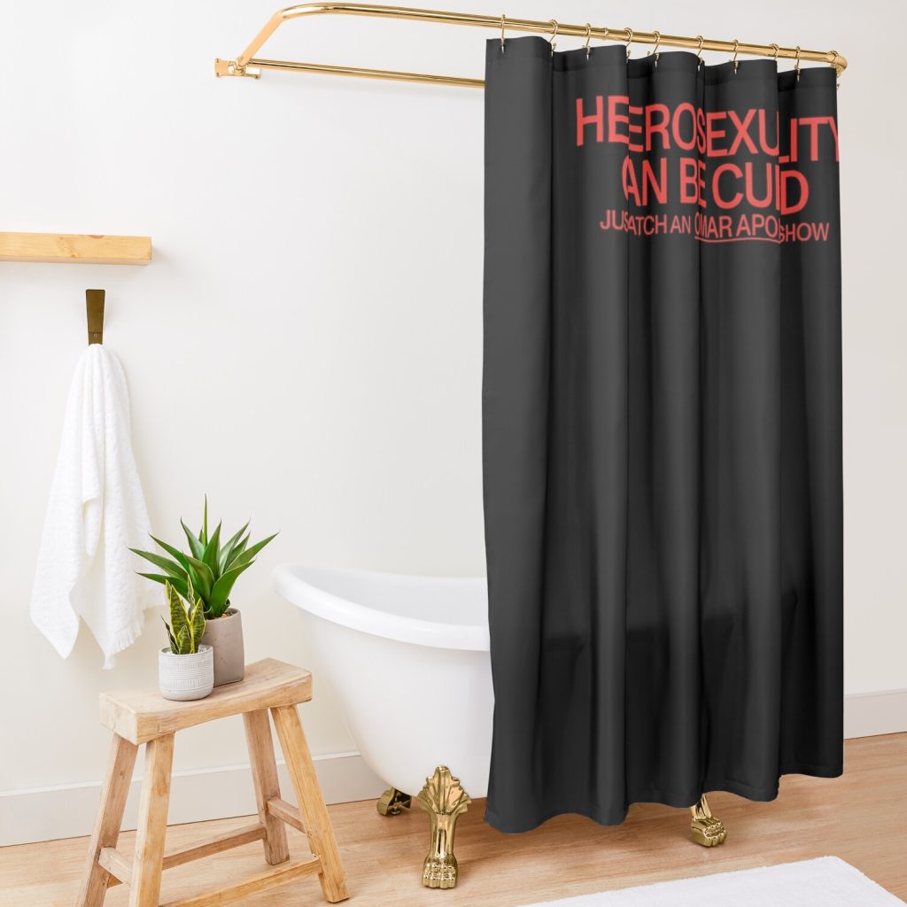 Omar Apollo Shower Curtain Official Omar Apollo Merch