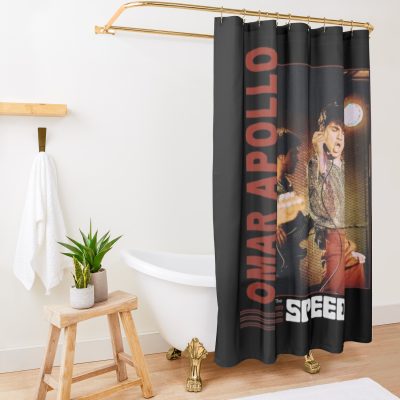 Omar Apollo Shower Curtain Official Omar Apollo Merch