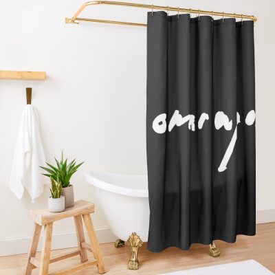 Omar Apollo Tour Merch Omar Apollo Logo Shower Curtain Official Omar Apollo Merch