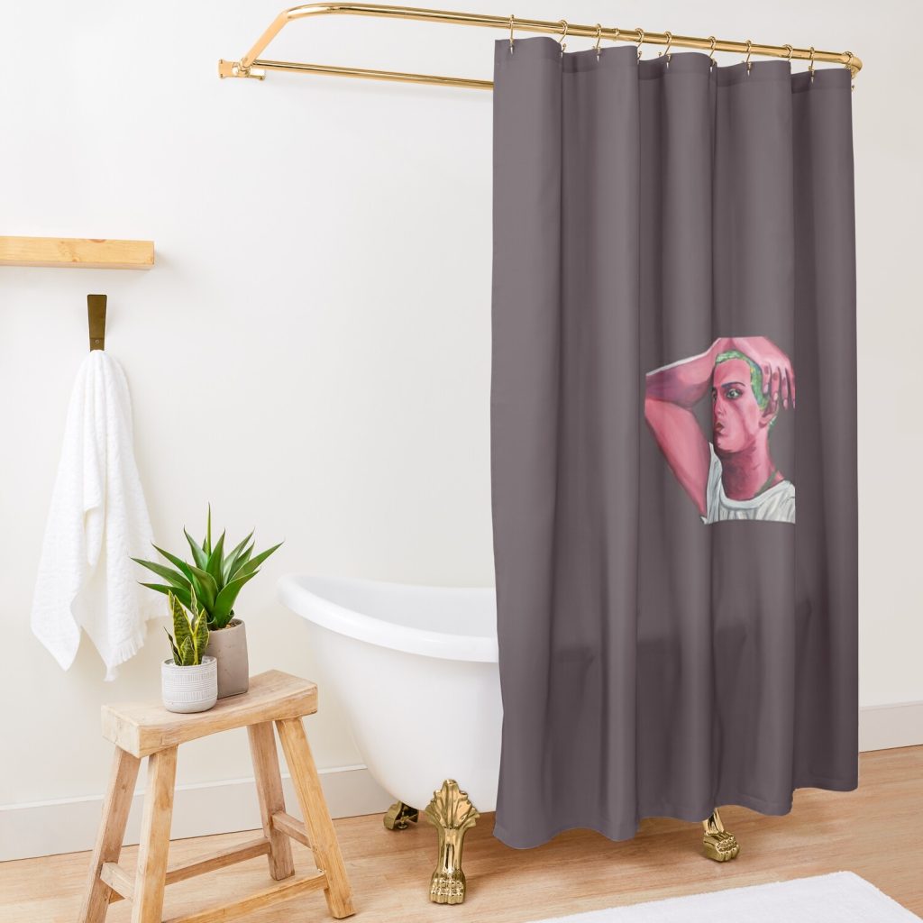 Omar Apollo Omar Apollo Omar Apollo Shower Curtain Official Omar Apollo Merch